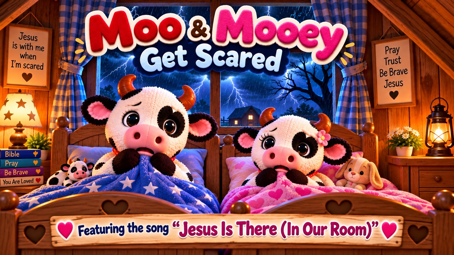 Moo and Mooey Get Scared featuring Jesus Is There In Our Room cover